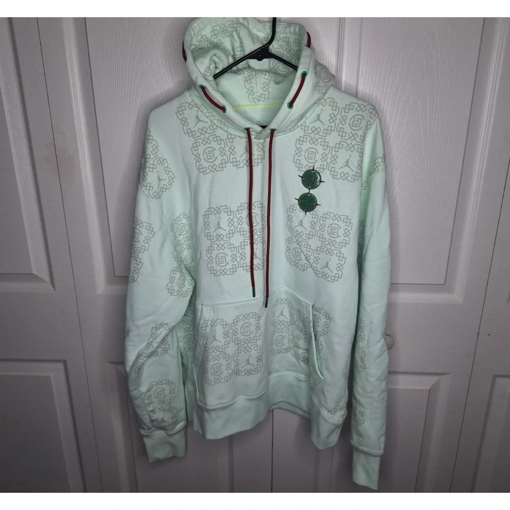 Jordan x Clot Jade Fleece Hoodie DO0007-394 Size L
